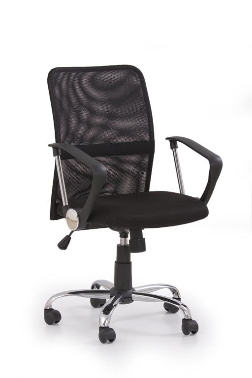 scaun-de-birou-tony-negru10267 Sedia da ufficio Tony in nero - immagine 1
