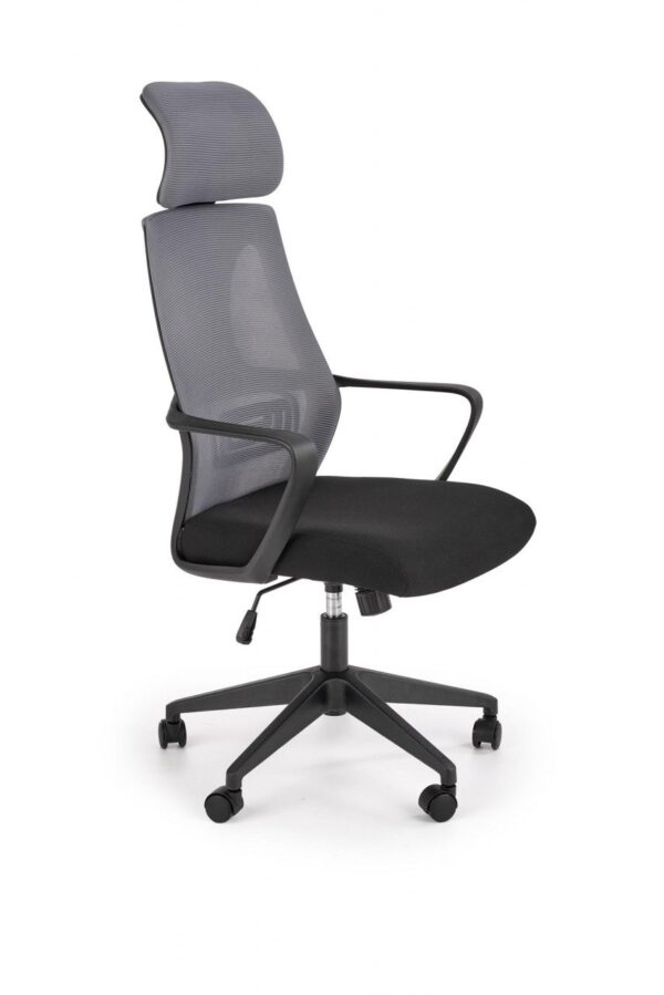 Sedia da ufficio Valdez in grigio/nero