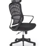 Sedia da ufficio Vesuvio in nero - H121 cm