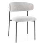 Sedia Elton beigeTap.231/nero
