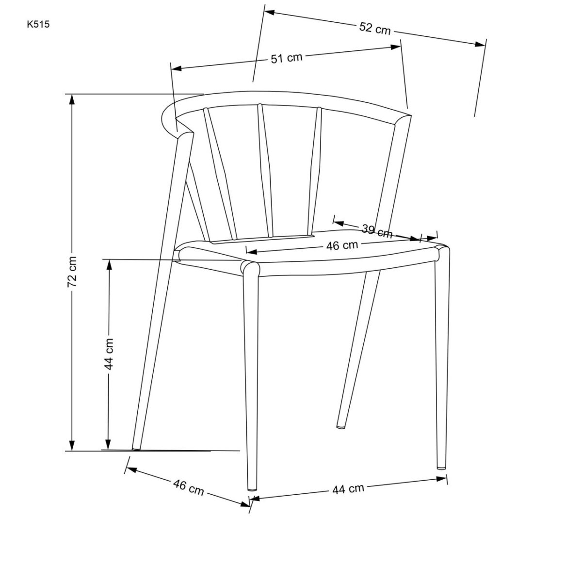 Sedia intrecciata con corda K515 - immagine 6