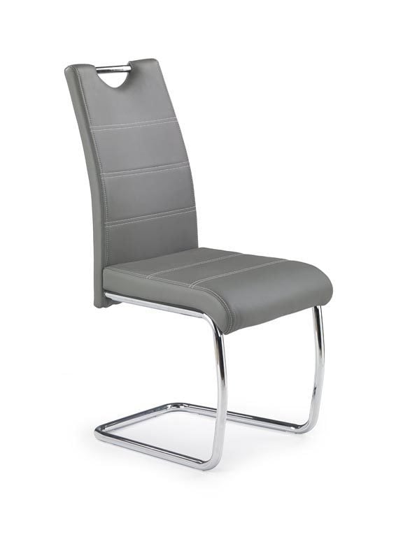 scaun-k211-piele-ecologica-gri11878 Sedia K211 ecopelle grigia - immagine 1