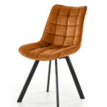 Sedia K332 velluto cannella