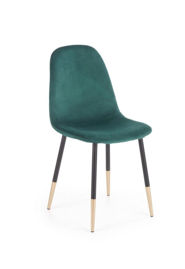 Sedia K379 verde velluto