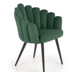 Sedia K410 verde velluto - H85