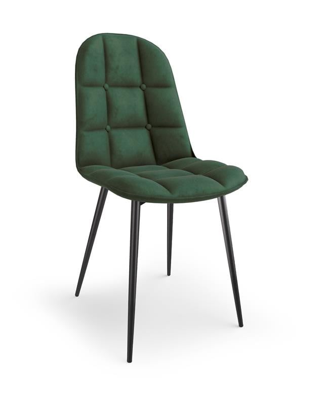 scaun-k417-velvet-verde10518 Sedia K417 verde velluto - immagine 1
