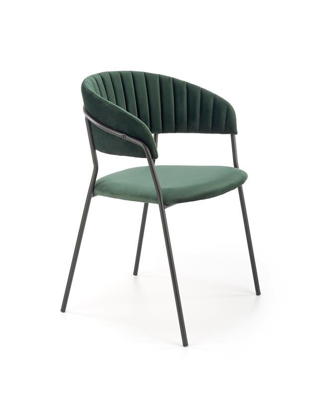 scaun-k426-velvet-verde-–-l57-x-a54-x-h79-cm16826 Sedia K426 Velvet Green - L57 x H54 x H79 cm - immagine 1