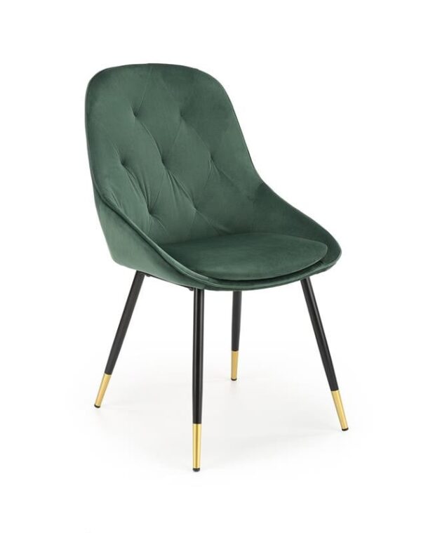Sedia K437 Velvet Green - L49 x H55 x H88 cm