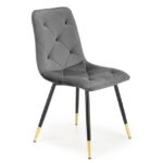 Sedia K438 Velvet Grey - L45 x H50 x H86 cm
