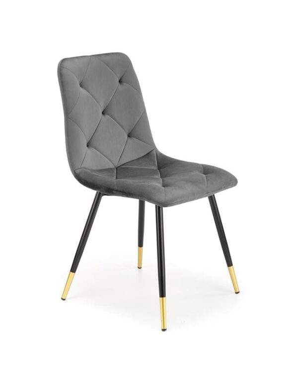 Sedia K438 Velvet Grey - L45 x H50 x H86 cm