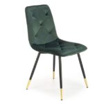 Sedia K438 Velvet Green - L45 x H50 x H86 cm