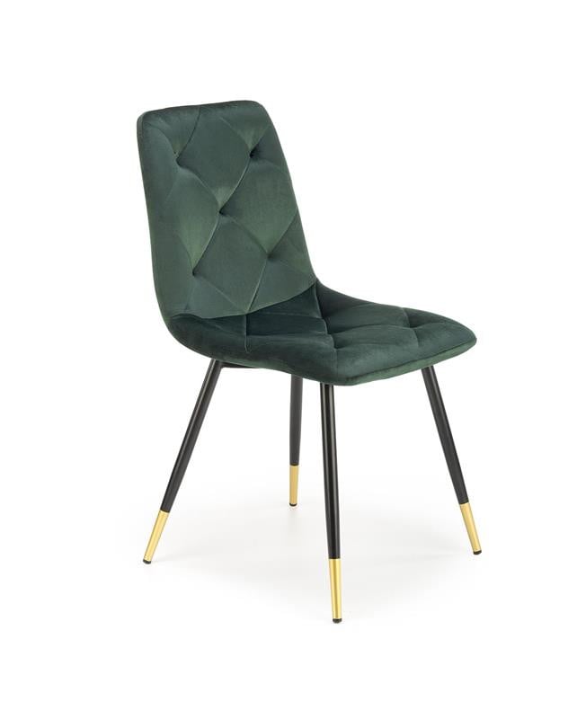 scaun-k438-velvet-verde-–-l45-x-a50-x-h86-cm16783 Sedia K438 Velvet Green - L45 x H50 x H86 cm - immagine 1