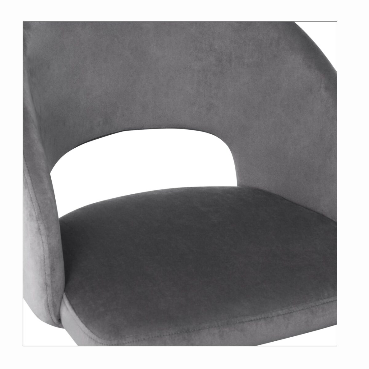 Sedia K455 Grigio Velluto - H77 - immagine 10