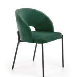 Sedia K455 Verde Velluto - H97