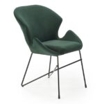 Sedia K458 Velluto verde - H82 cm