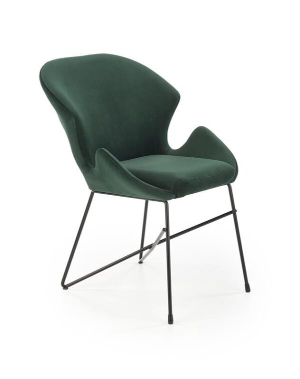 Sedia K458 Velluto verde - H82 cm