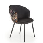 Sedia K506 nero/floreale