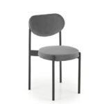 Sedia K509 grigio velluto