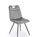 Sedia K521 grigio velluto