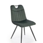 Sedia K521 verde velluto