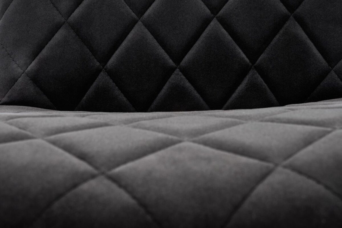K525 sedia in velluto nero - immagine 7