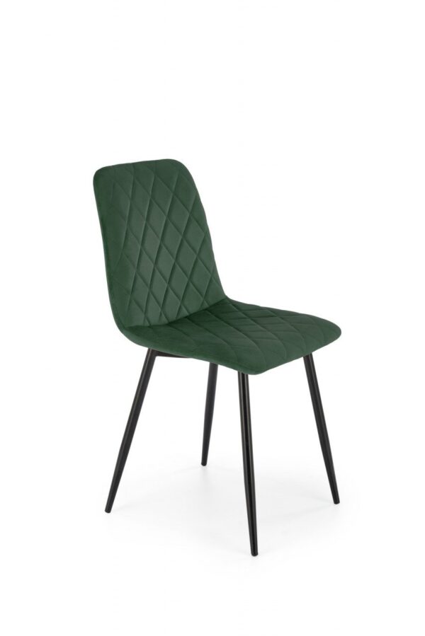 Sedia K525 verde velluto