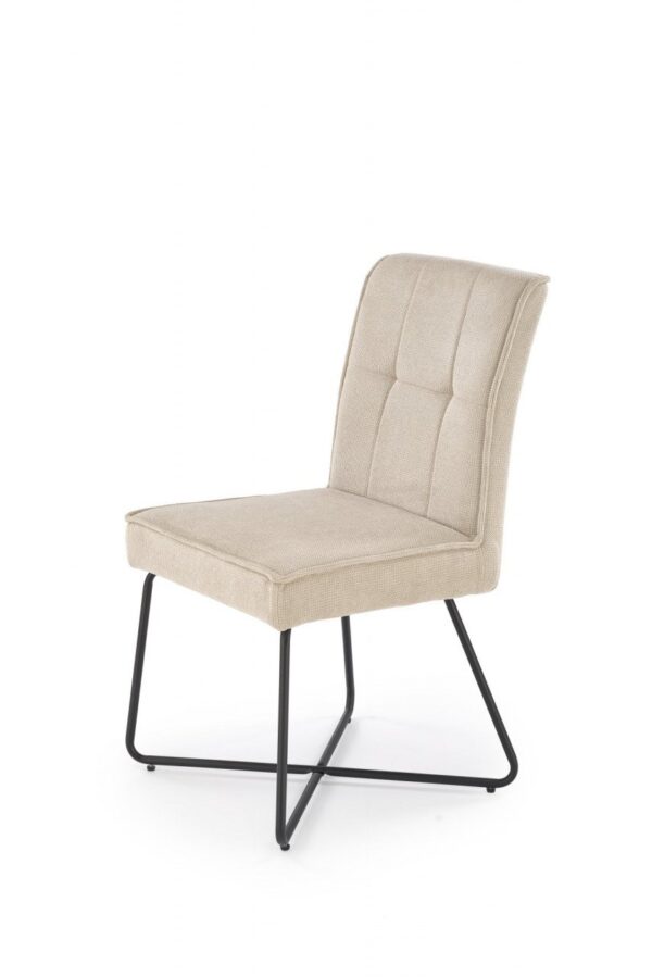 Sedia K534 in tessuto beige