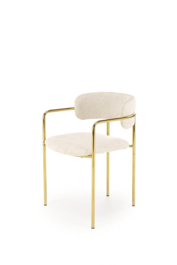Sedia K537 crema/oro