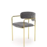 Sedia K537 grigio/oro