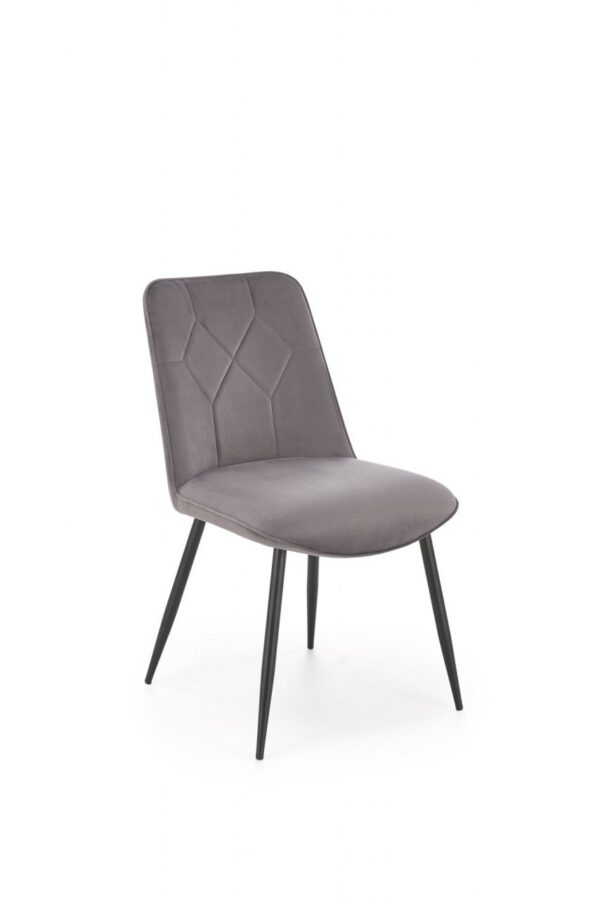 Sedia K539 grigio velluto H84 cm