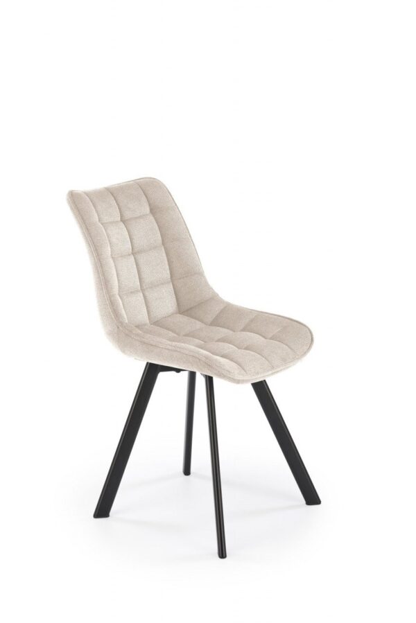Sedia K549 in tessuto beige