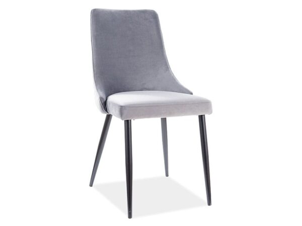 Sedia Piano B velluto grigio Blu14