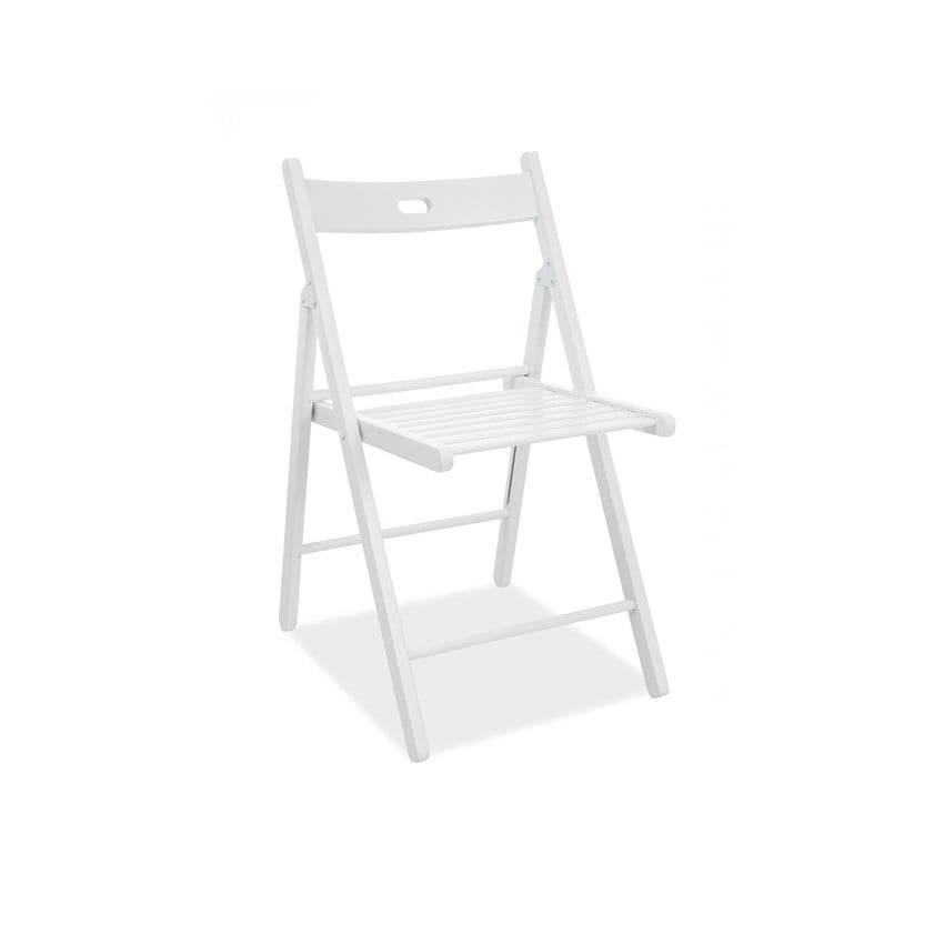 scaun-pliabil-lemn-smart-ii-alb-h-78-cm6690 Sedia pieghevole in legno Smart II bianco - H 78 cm - immagine 1