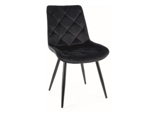 Sedia Ralph in velluto nero Blu19
