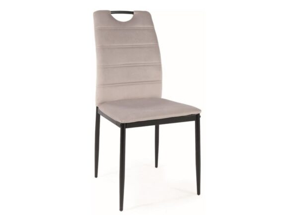 Sedia Rip in velluto grigio chiaro Blu03
