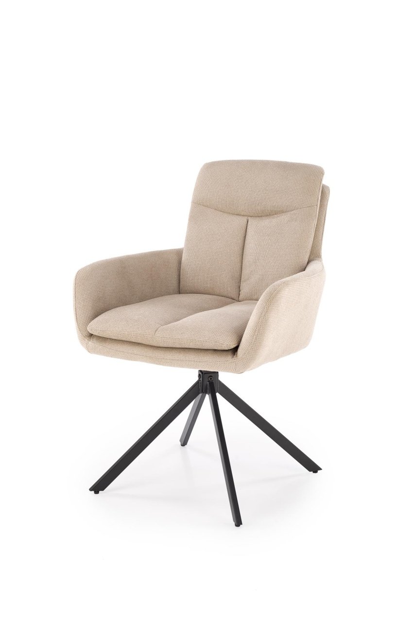 scaun-rotativ-k536-stofa-bej166001 Sedia girevole K536 in tessuto beige - immagine 1