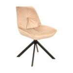 Sedia imbottita Boogie I Velvet - Beige