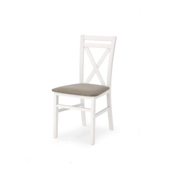 Sedia imbottita Dariusz bianca - H 90 cm
