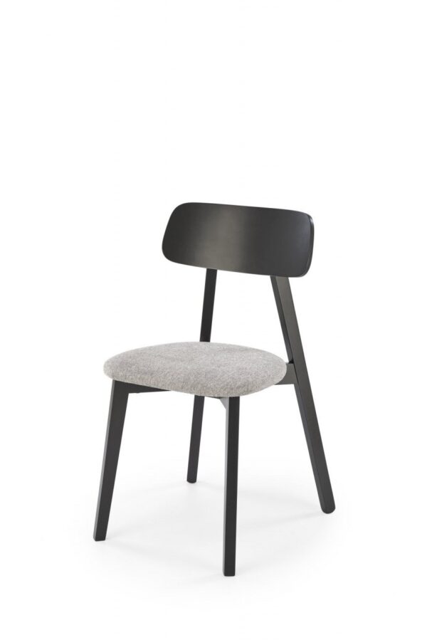 Sedia imbottita Hylo grigio/nero