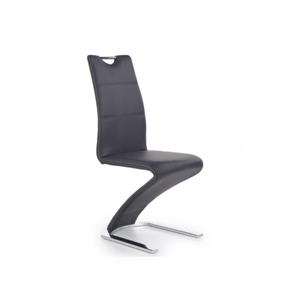 Sedia imbottita K291 nero - H 101 cm