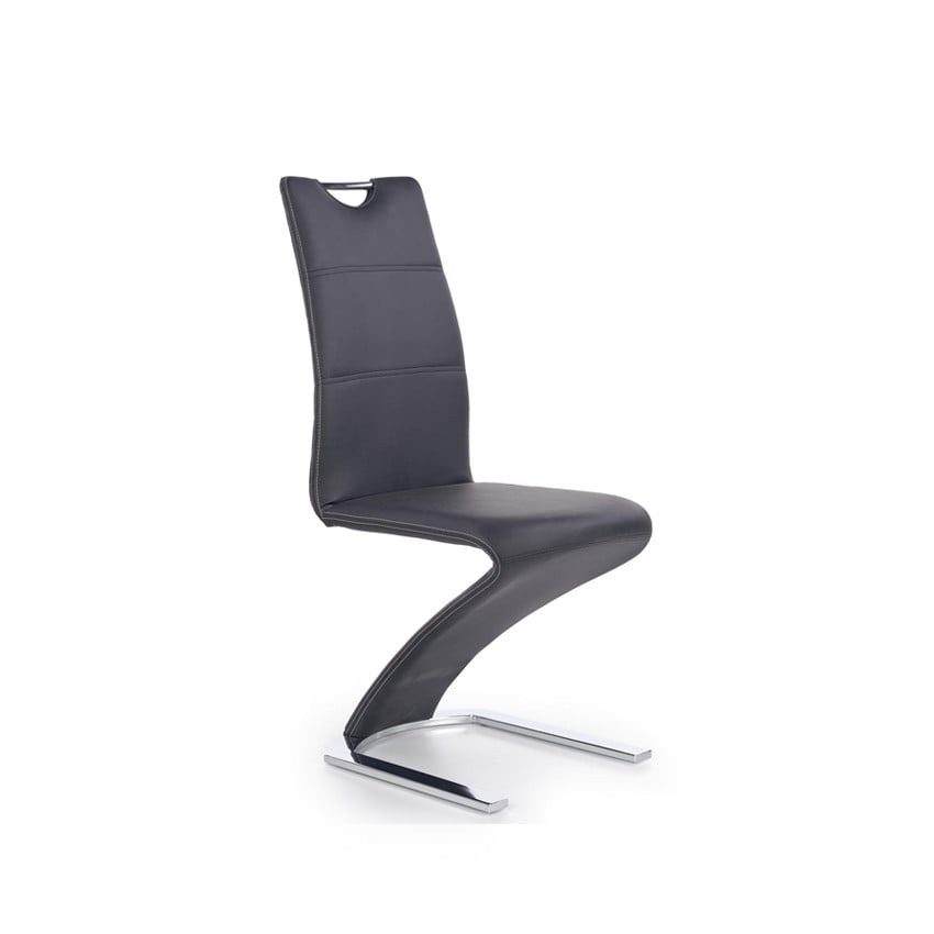 scaun-tapitat-k291-negru-h-101-cm5919 Sedia imbottita K291 nero - H 101 cm - immagine 1