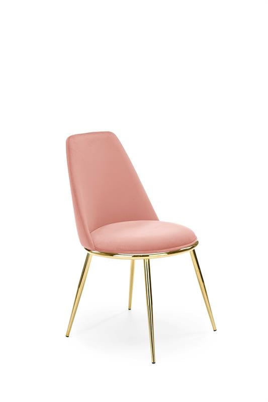 scaun-tapitat-k460-roz-gold25219 Sedia imbottita K460 - Rosa/Oro - immagine 1