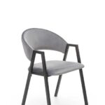 Sedia imbottita k473 - Grigio