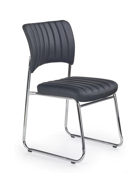 scaun-tapitat-rapid-negru10284 Sedia imbottita Rapid in nero - immagine 1