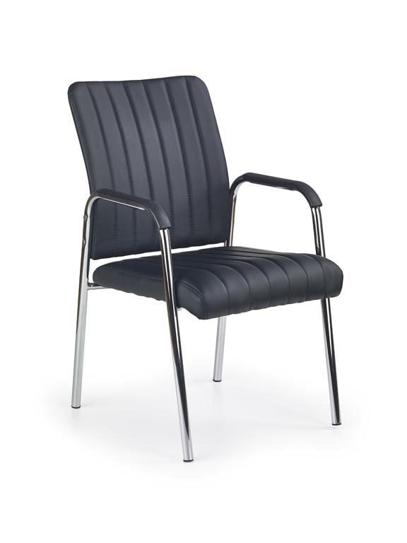 scaun-tapitat-vigor-negru10280 Sedia imbottita nera Vigor - immagine 1