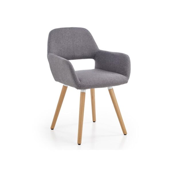 Sedia in tessuto K283 grigio - H 80 cm