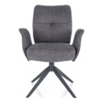 Sedia Wing Brego grigio18/nero