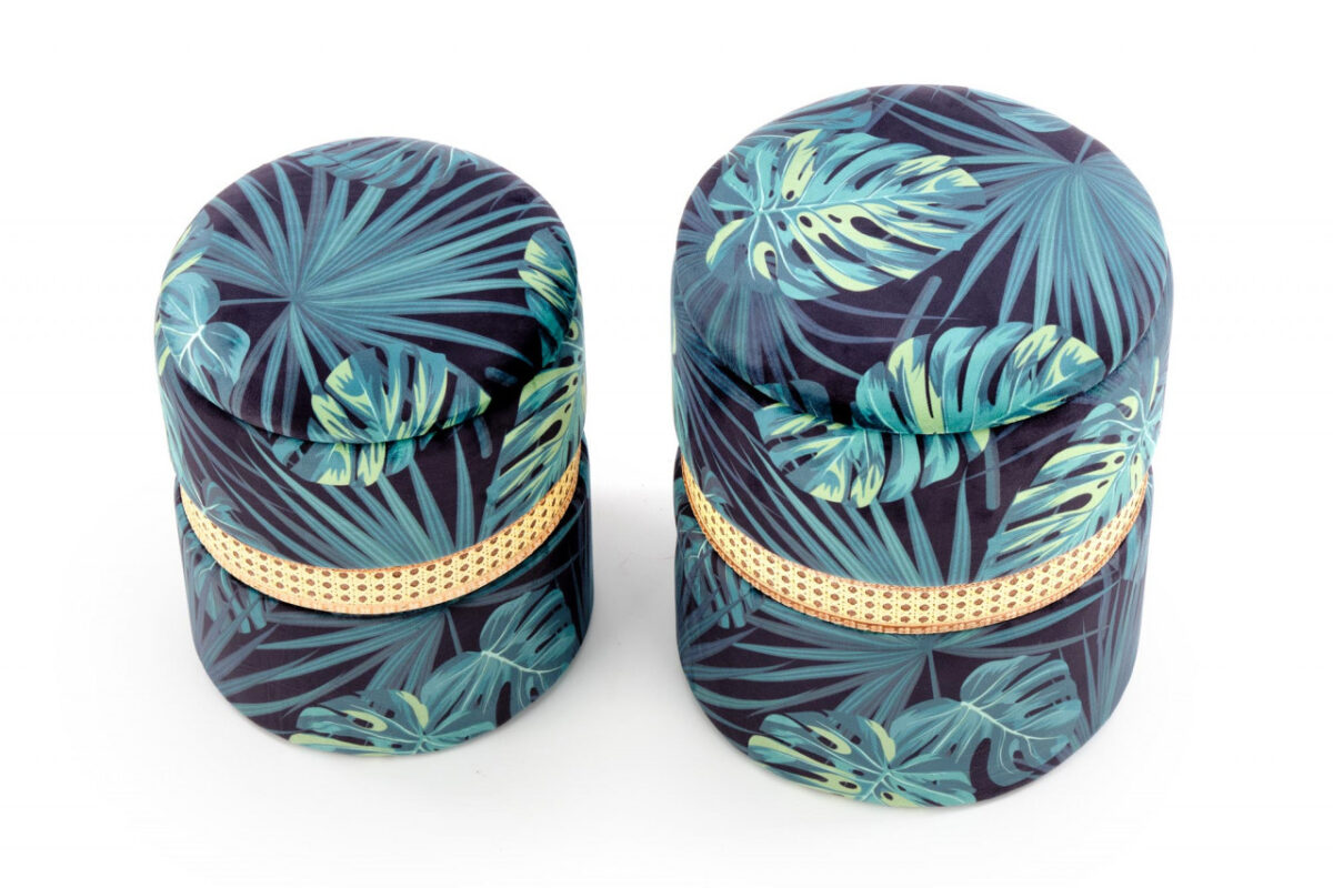 Set di 2 Pouf Congo multicolore - immagine 7