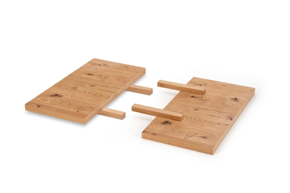Set di prolunghe per tavolo Massive in rovere chiaro/nero - L45 x L90 cm - immagine 4