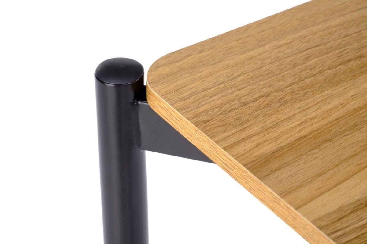 Set tavolo + 2 sedie Nando in legno naturale/nero - immagine 7